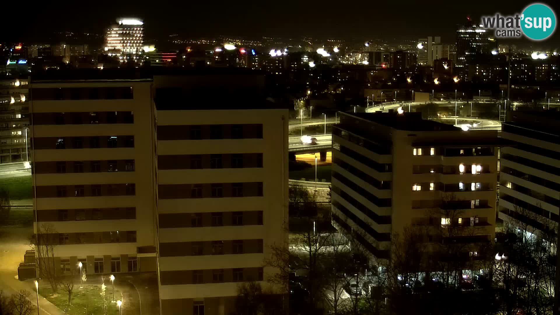 Rotatoria e incrocio viale Slavonska e Marin Držić  – webcam di Zagabria