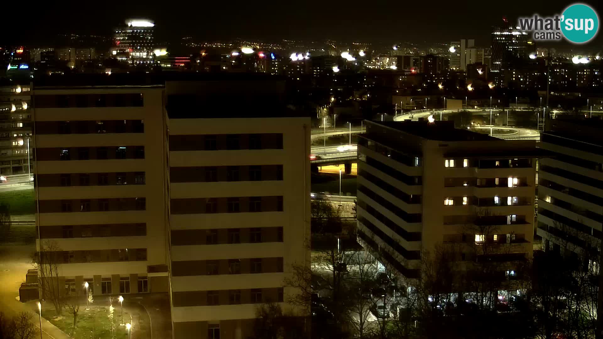 Live-Kreisverkehr Slavonska und Marin Držić Avenue zur Zagreb Webcam