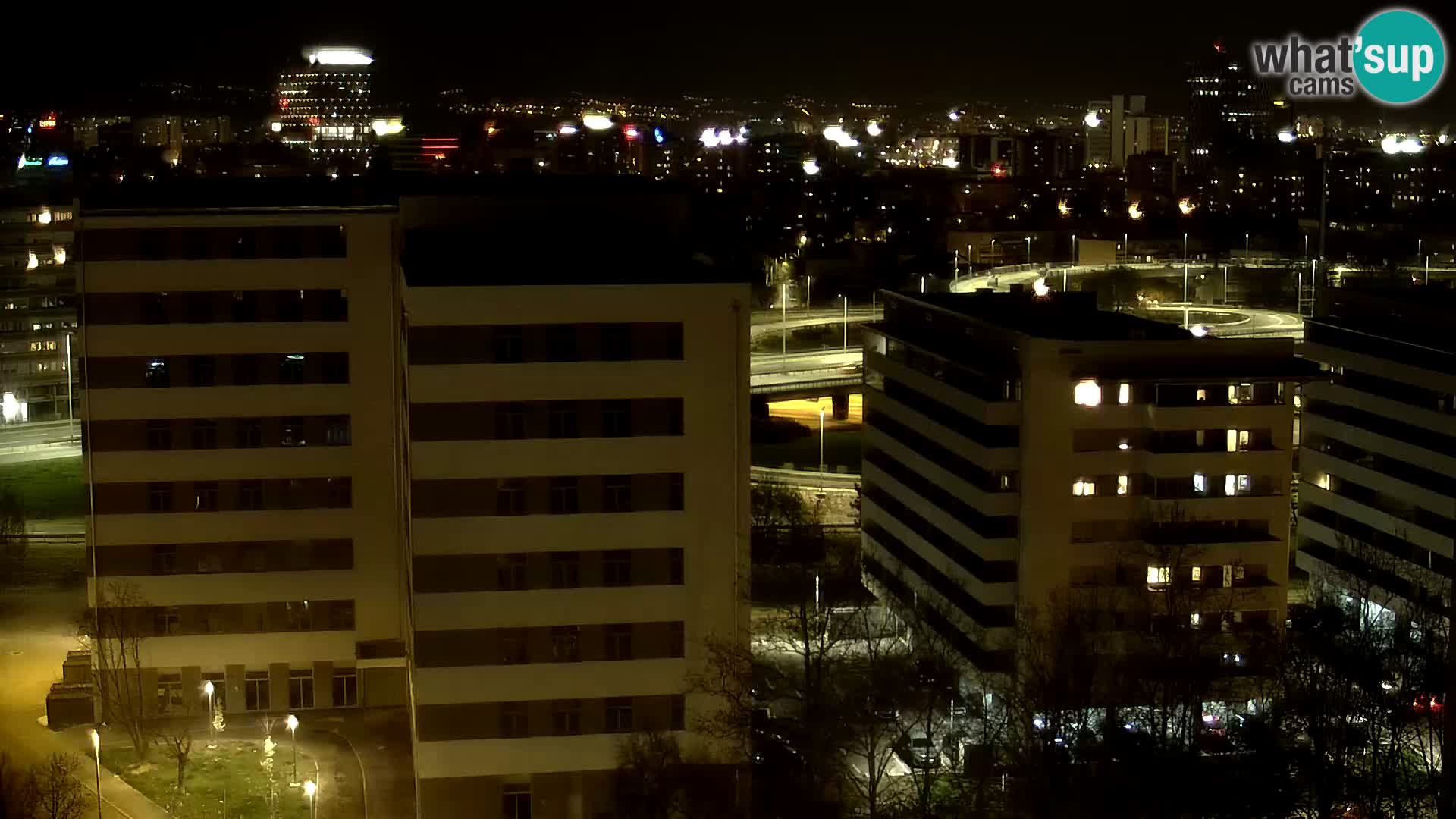 Live-Kreisverkehr Slavonska und Marin Držić Avenue zur Zagreb Webcam