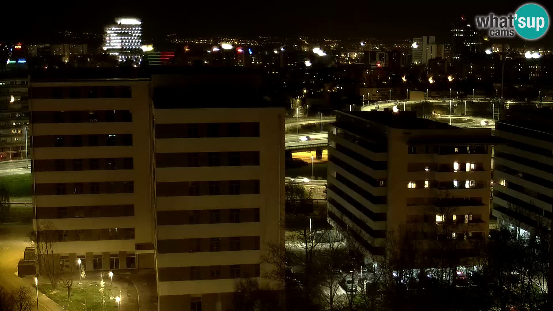 Live Interchange of Slavonska Avenue and Marin Držić Avenue in Zagreb webcam
