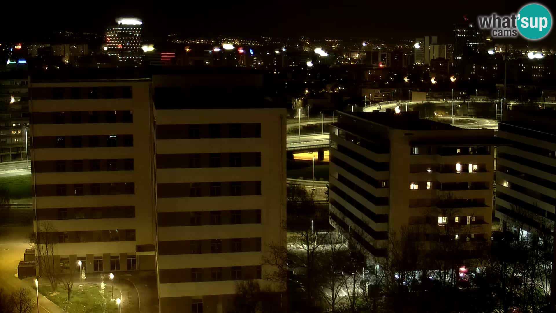 Live Interchange of Slavonska Avenue and Marin Držić Avenue in Zagreb webcam