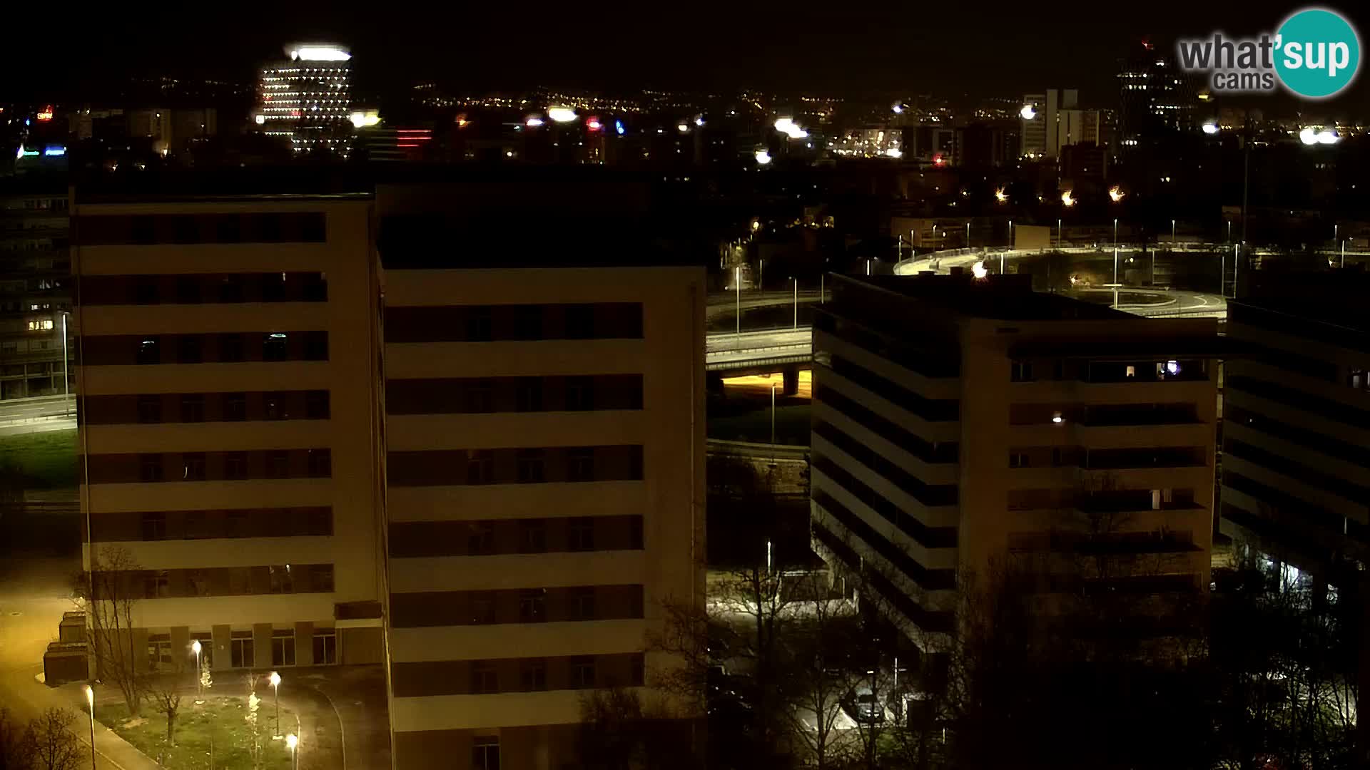 Rotonda en vivo que cruza Slavonska y Marin Držić Avenue en Zagreb webcam