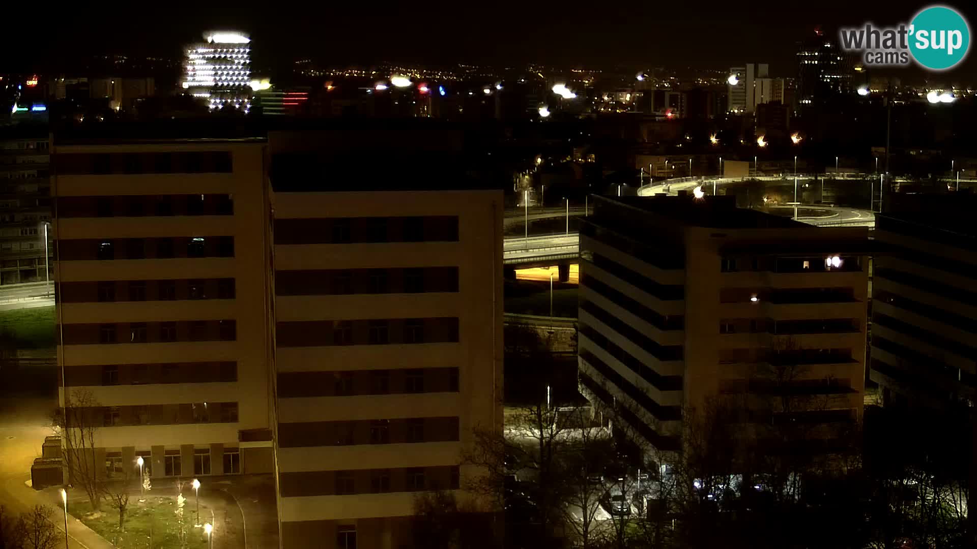Live Interchange of Slavonska Avenue and Marin Držić Avenue in Zagreb webcam