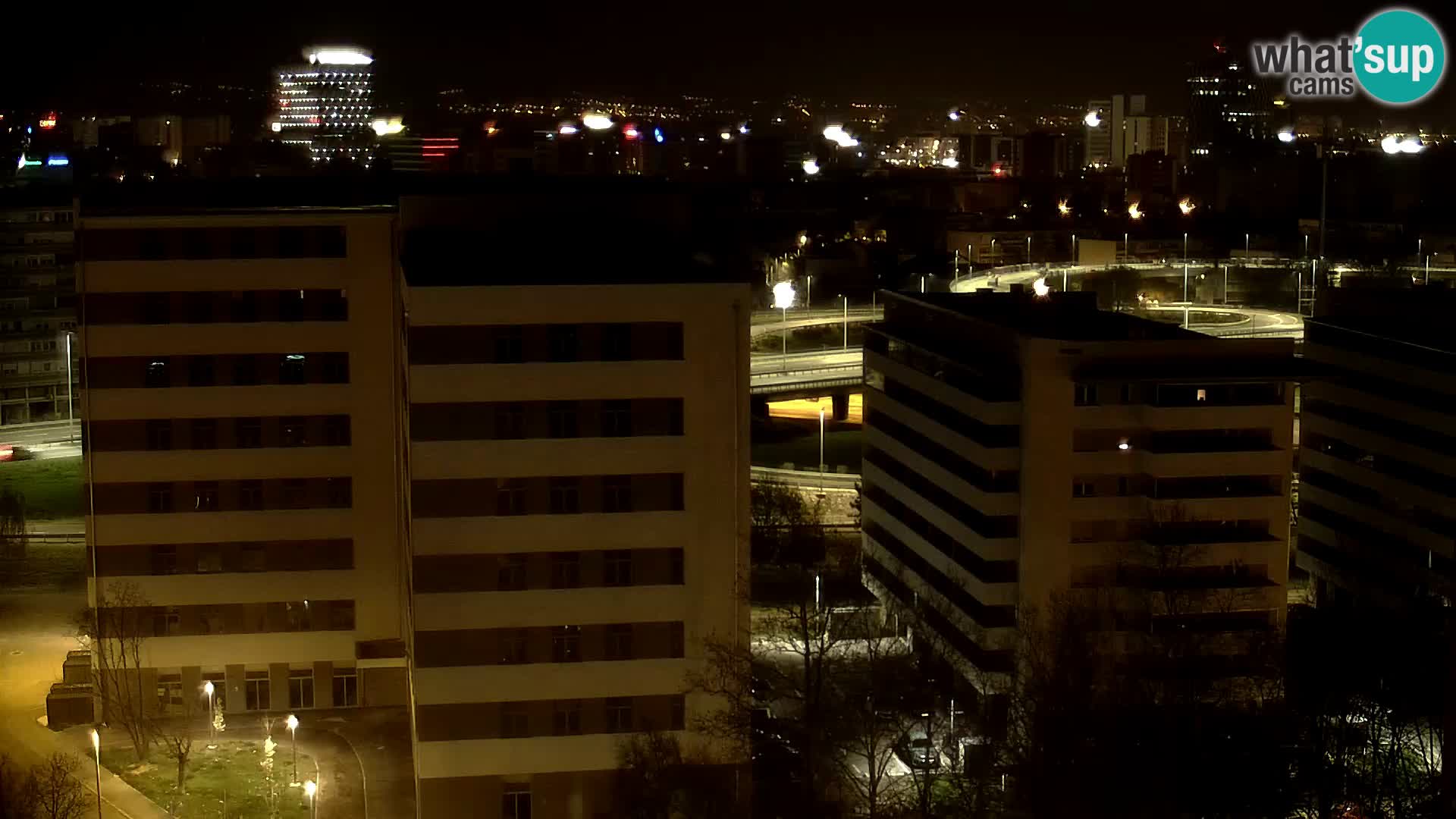 Live Interchange of Slavonska Avenue and Marin Držić Avenue in Zagreb webcam