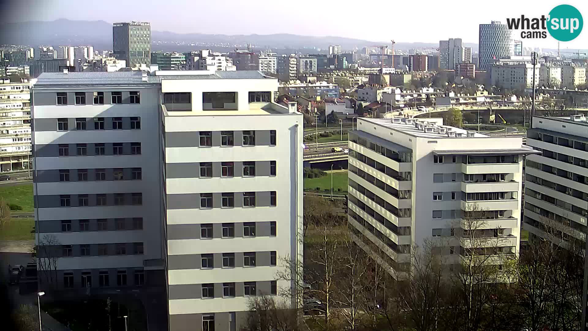 Rotatoria e incrocio viale Slavonska e Marin Držić – webcam di Zagabria