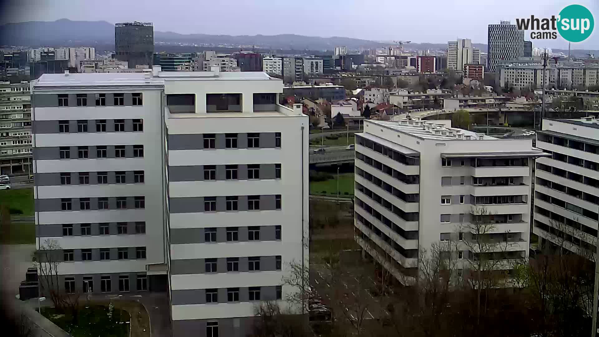 Live Interchange of Slavonska Avenue and Marin Držić Avenue in Zagreb webcam
