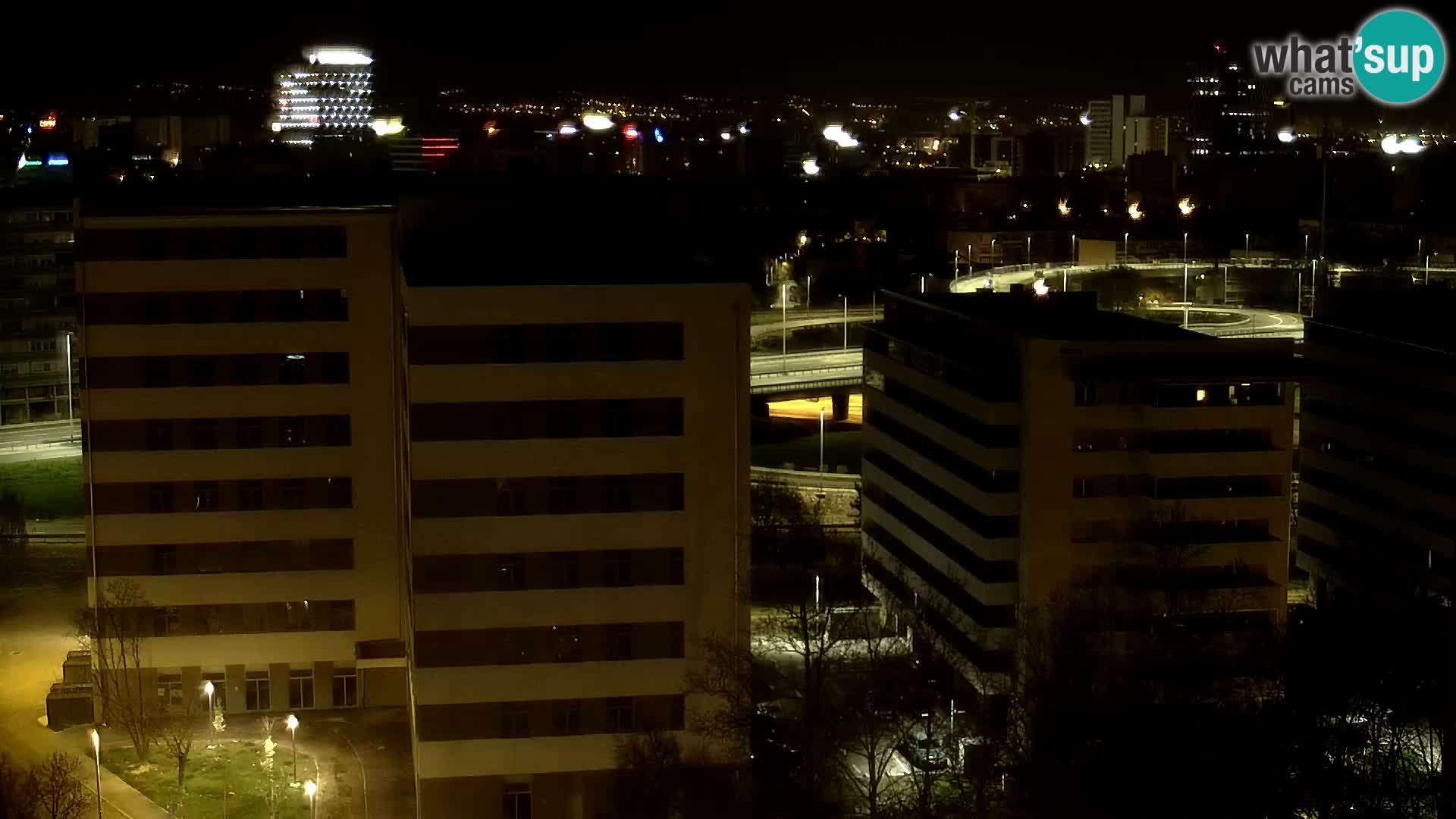 Live Interchange of Slavonska Avenue and Marin Držić Avenue in Zagreb webcam