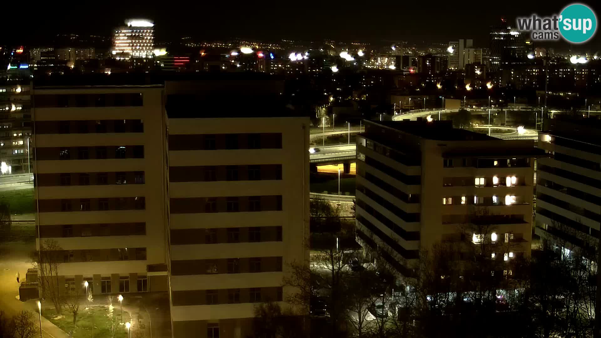 Live Interchange of Slavonska Avenue and Marin Držić Avenue in Zagreb webcam