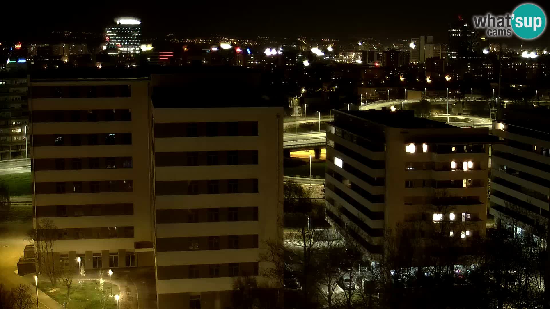 Rotatoria e incrocio viale Slavonska e Marin Držić  – webcam di Zagabria