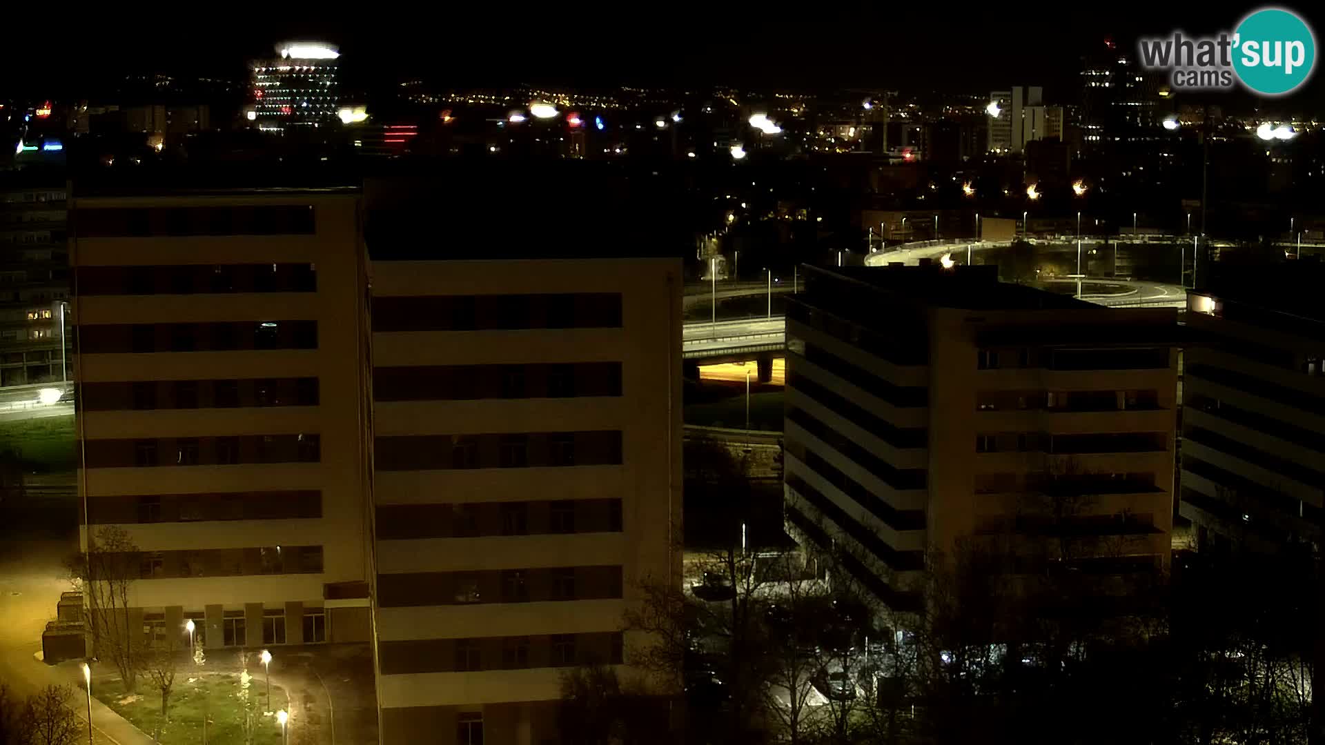 Live-Kreisverkehr Slavonska und Marin Držić Avenue zur Zagreb Webcam