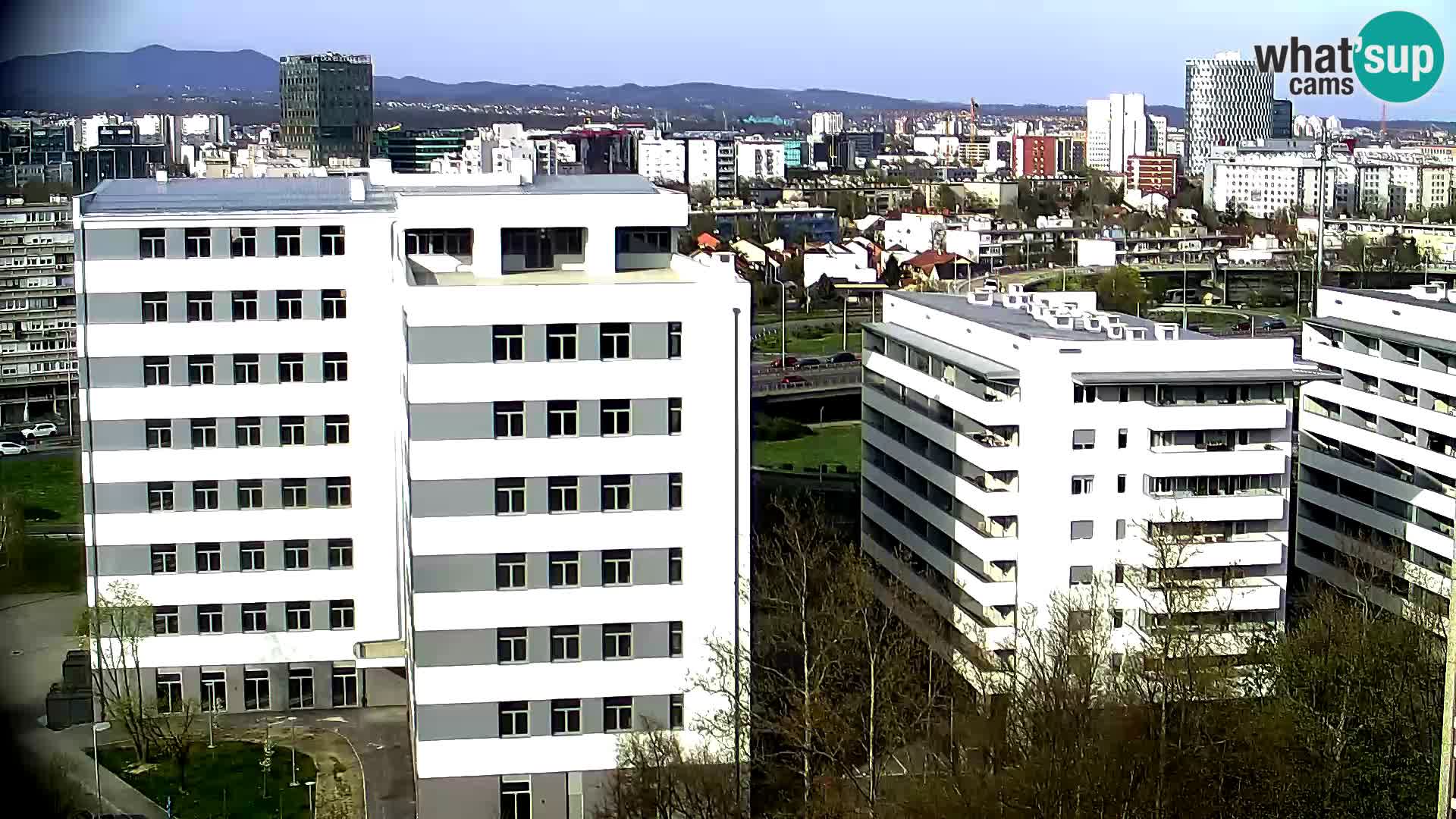 Rotatoria e incrocio viale Slavonska e Marin Držić  – webcam di Zagabria