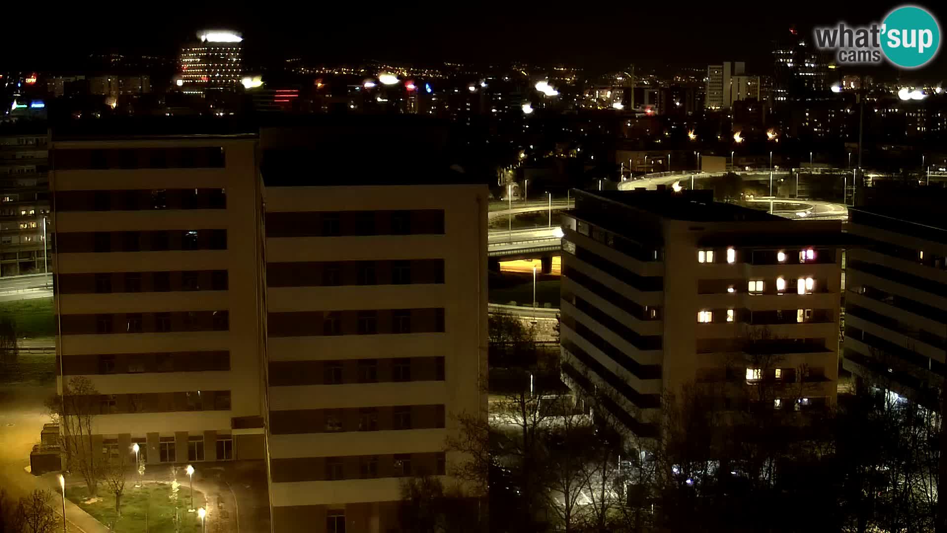 Rotatoria e incrocio viale Slavonska e Marin Držić  – webcam di Zagabria