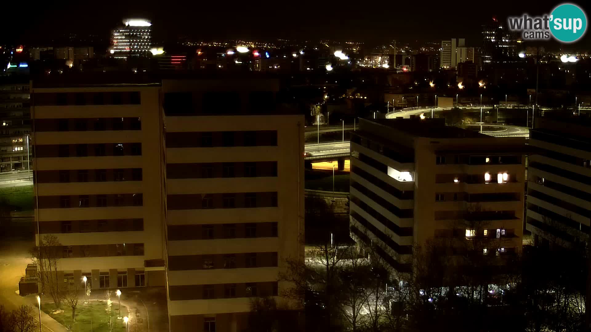 Rotatoria e incrocio viale Slavonska e Marin Držić  – webcam di Zagabria