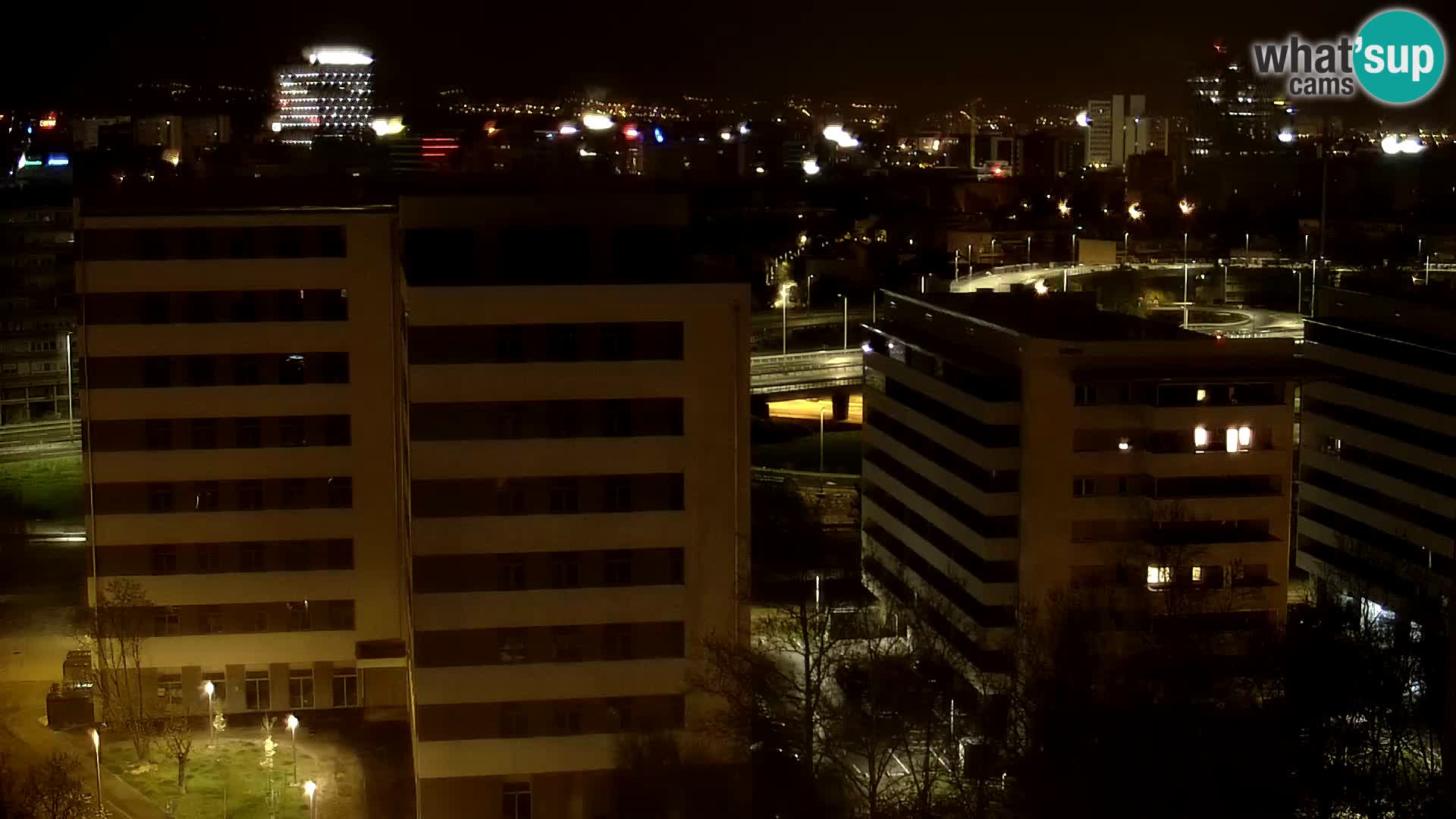 Live-Kreisverkehr Slavonska und Marin Držić Avenue zur Zagreb Webcam