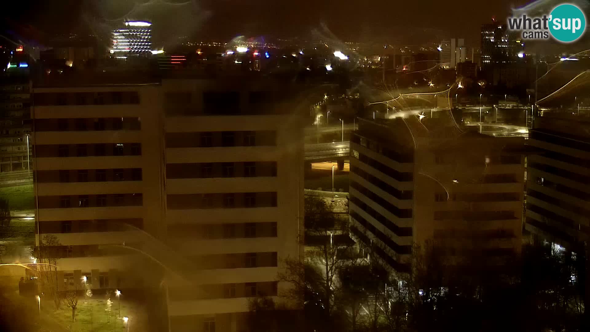 Live Interchange of Slavonska Avenue and Marin Držić Avenue in Zagreb webcam