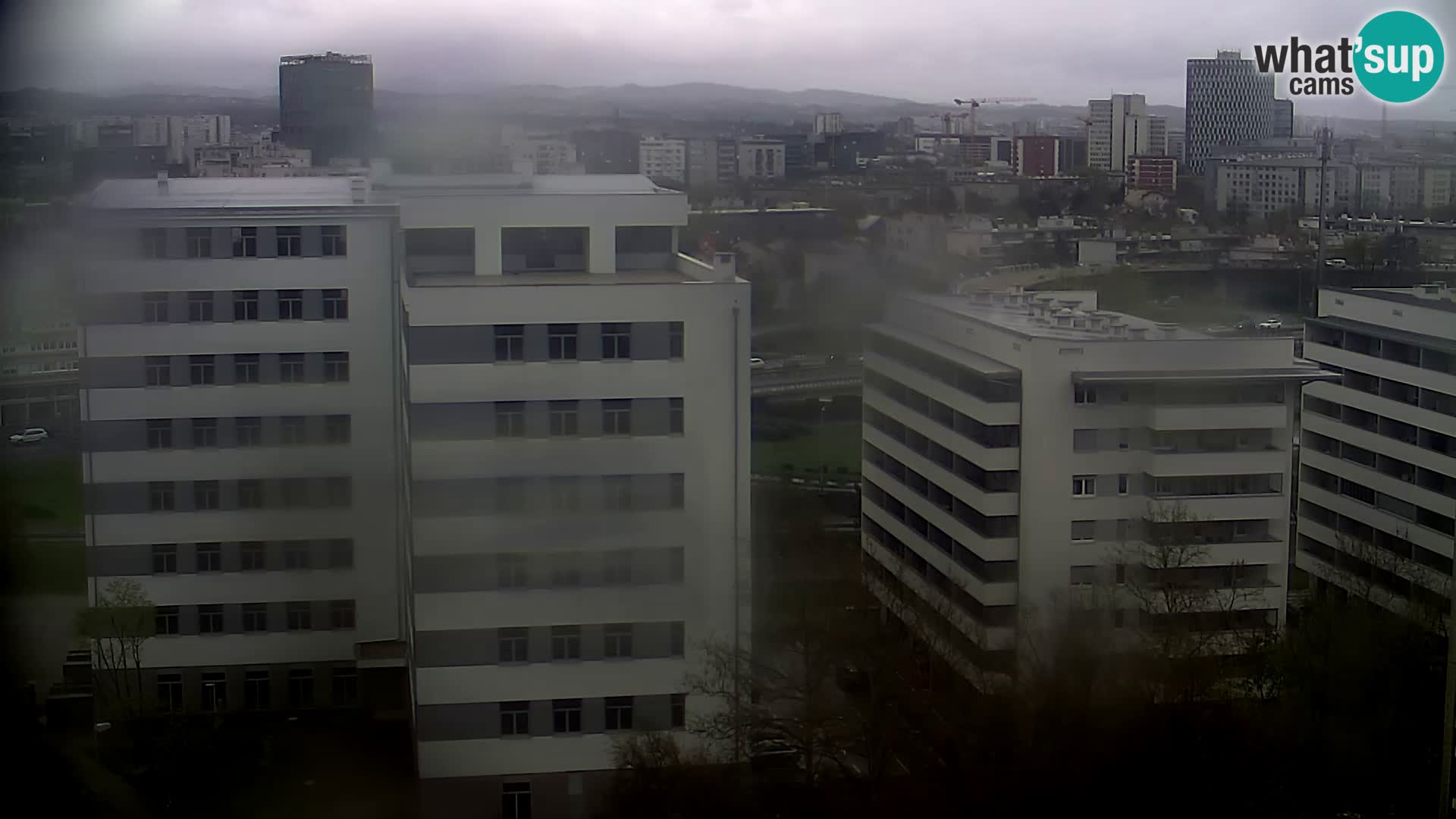 Live Interchange of Slavonska Avenue and Marin Držić Avenue in Zagreb webcam