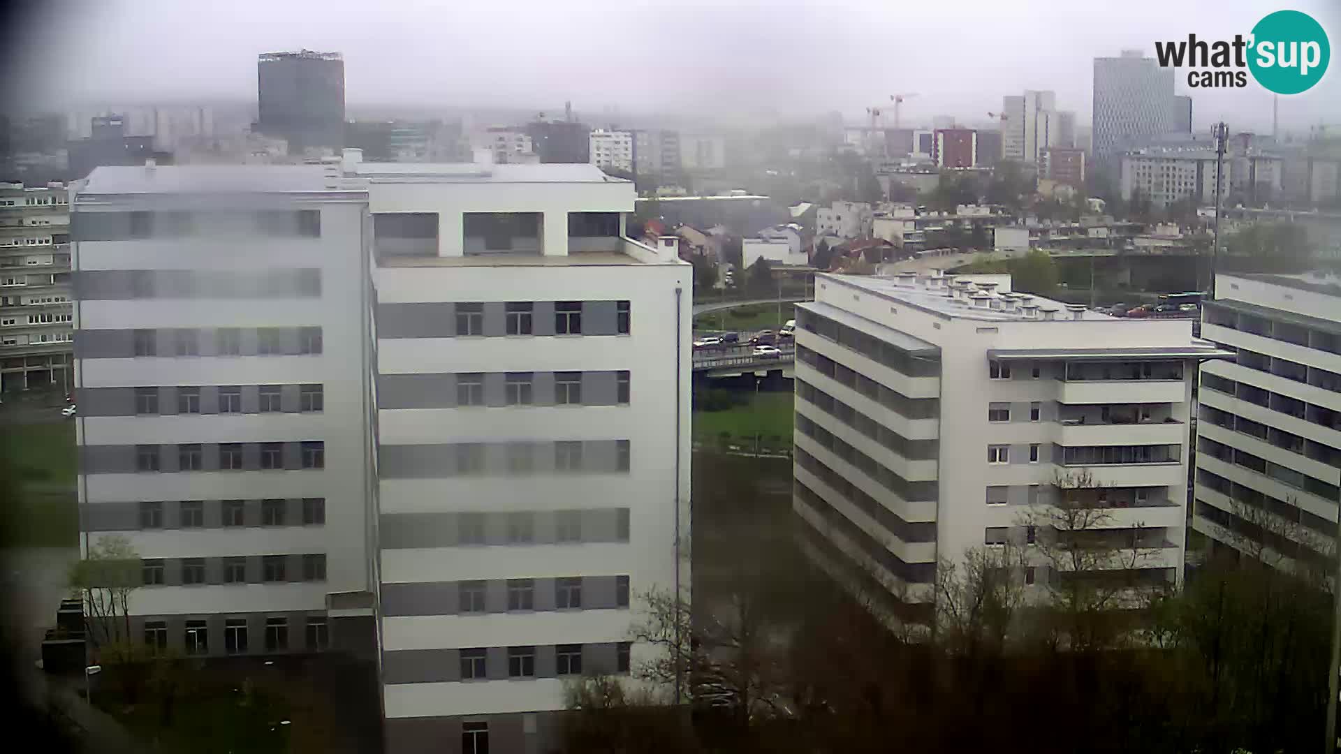 Live Interchange of Slavonska Avenue and Marin Držić Avenue in Zagreb webcam