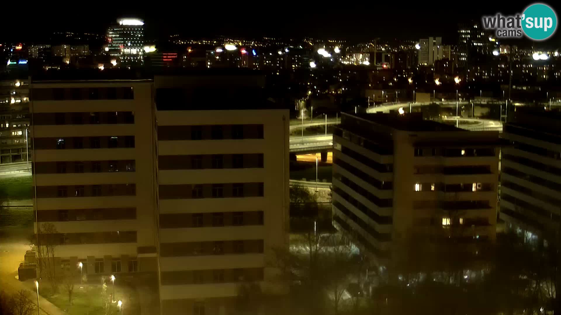 Live Interchange of Slavonska Avenue and Marin Držić Avenue in Zagreb webcam