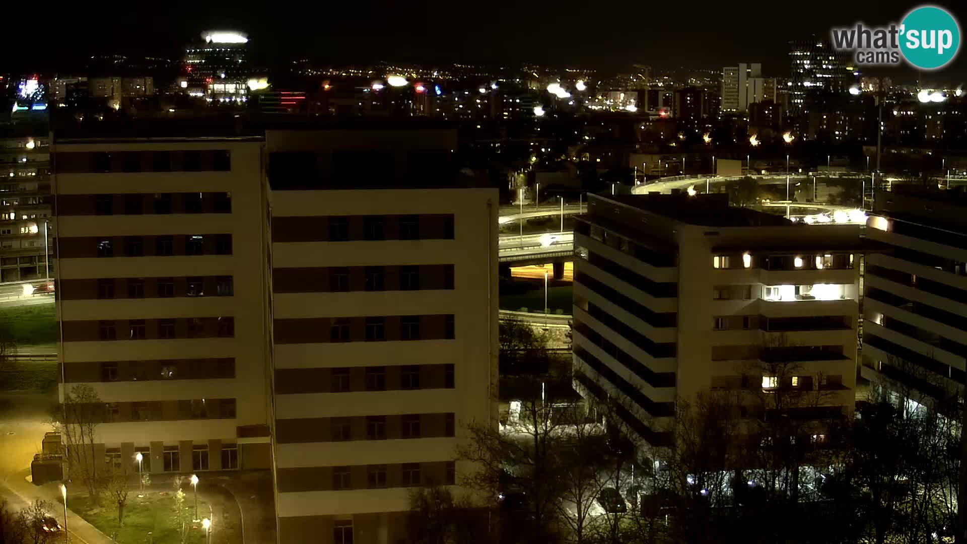 Rotatoria e incrocio viale Slavonska e Marin Držić  – webcam di Zagabria