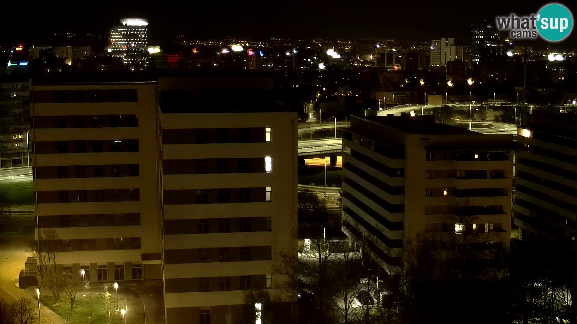 Live-Kreisverkehr Slavonska und Marin Držić Avenue zur Zagreb Webcam