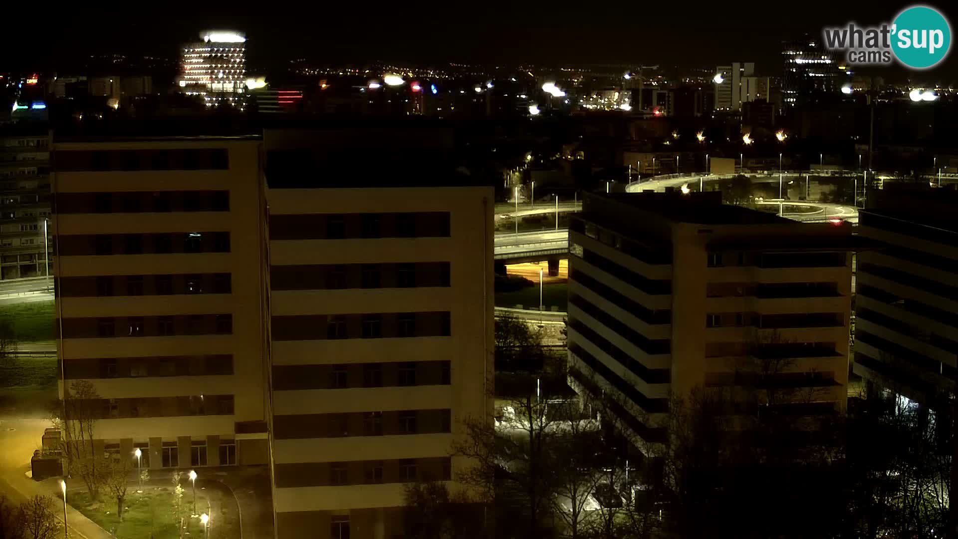 Live Interchange of Slavonska Avenue and Marin Držić Avenue in Zagreb webcam