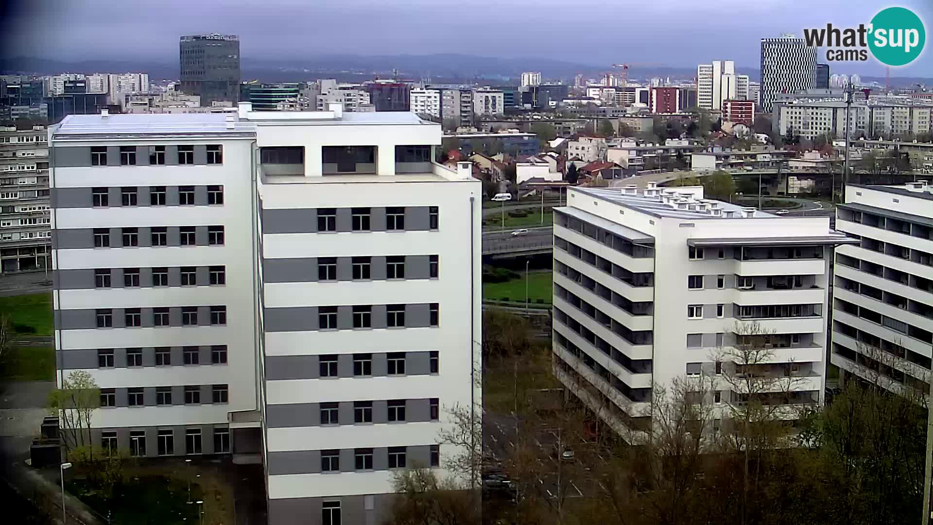 Live Interchange of Slavonska Avenue and Marin Držić Avenue in Zagreb webcam
