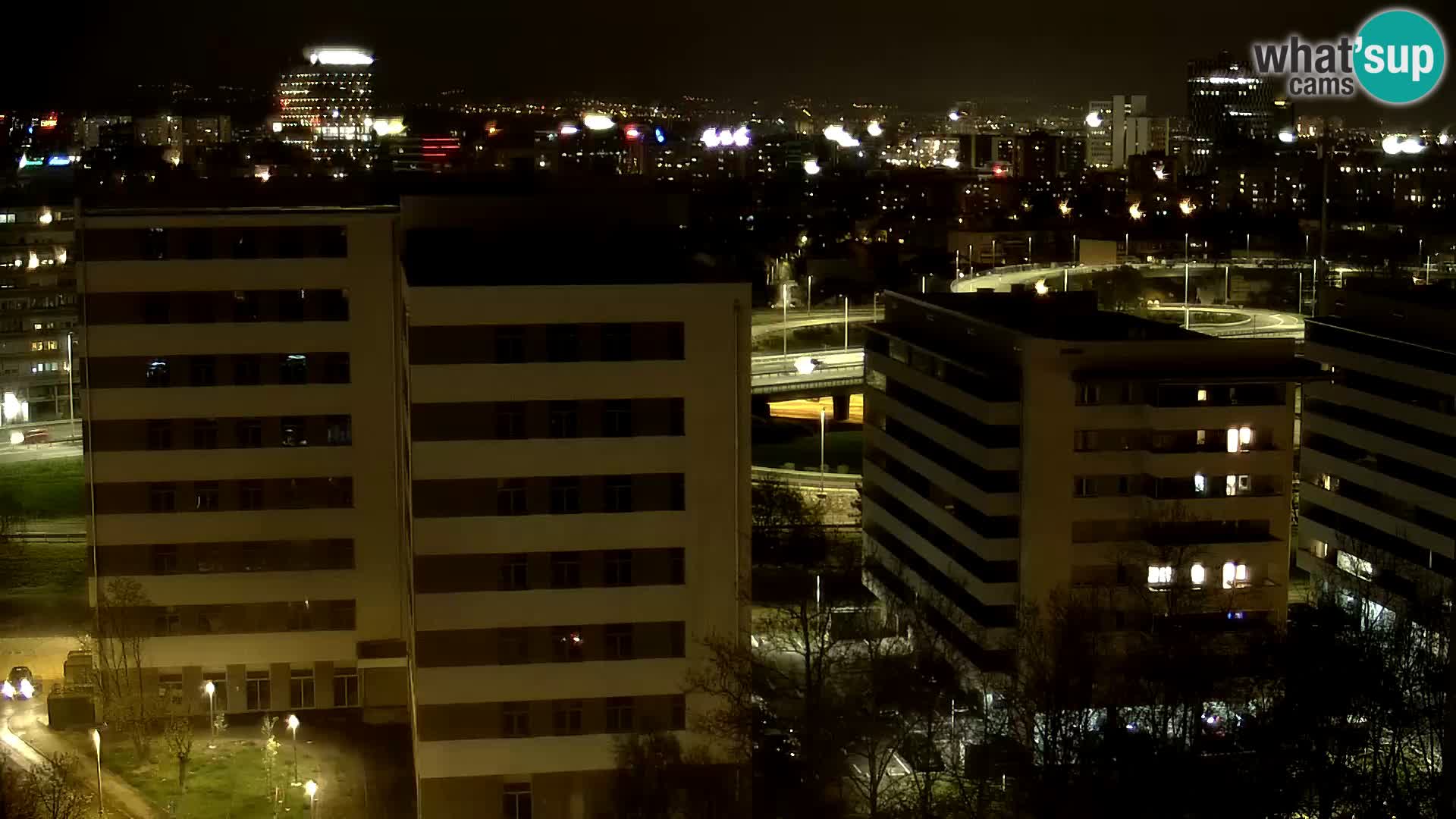 Live Interchange of Slavonska Avenue and Marin Držić Avenue in Zagreb webcam