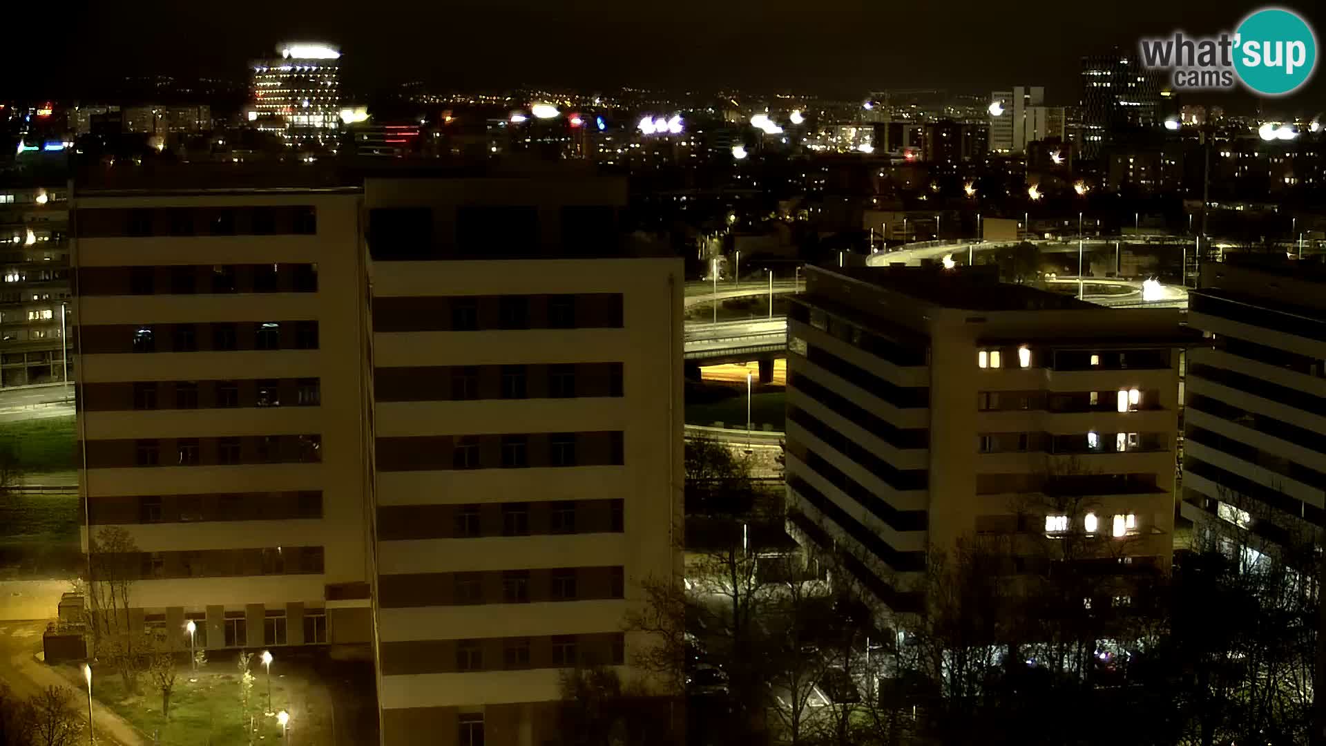 Live Interchange of Slavonska Avenue and Marin Držić Avenue in Zagreb webcam