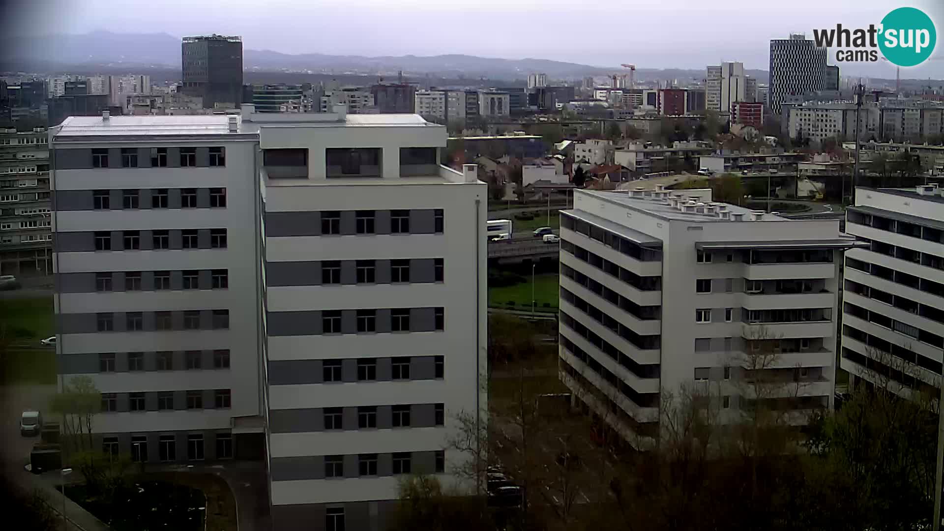Live Interchange of Slavonska Avenue and Marin Držić Avenue in Zagreb webcam