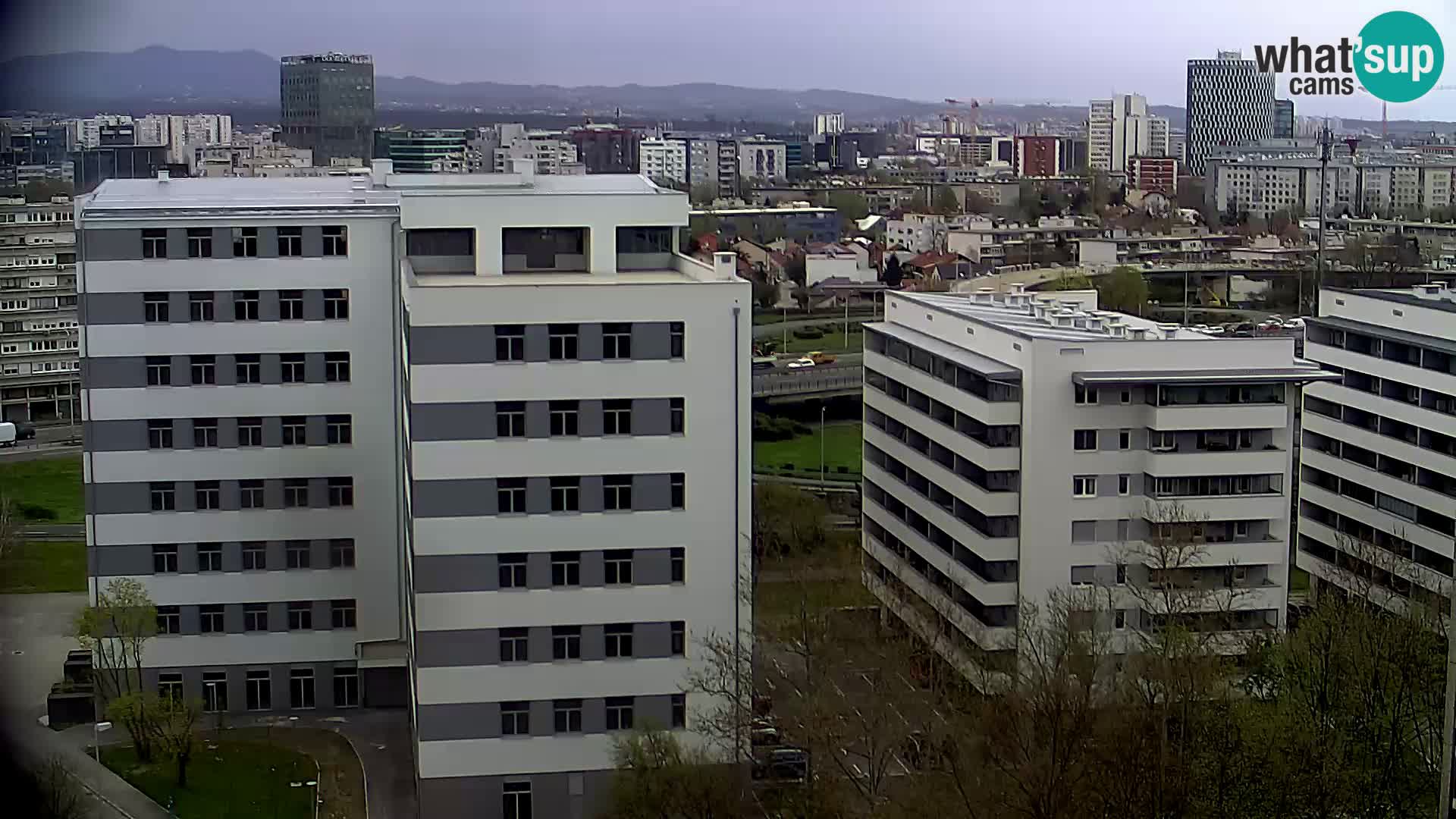 Rotatoria e incrocio viale Slavonska e Marin Držić – webcam di Zagabria
