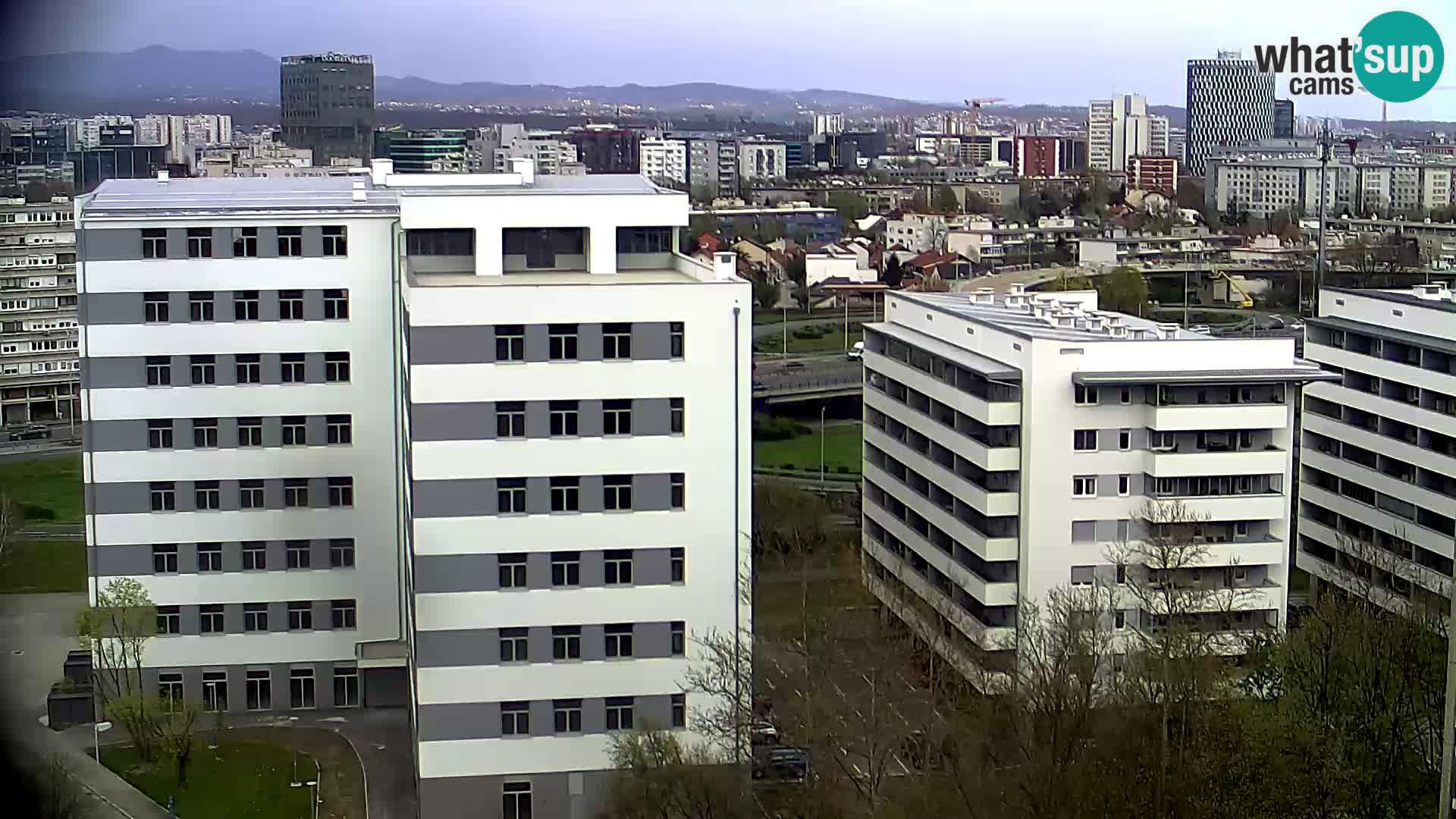 Krožišče Slavonske in Marin Držićeve ulice v Zagrebu v živo