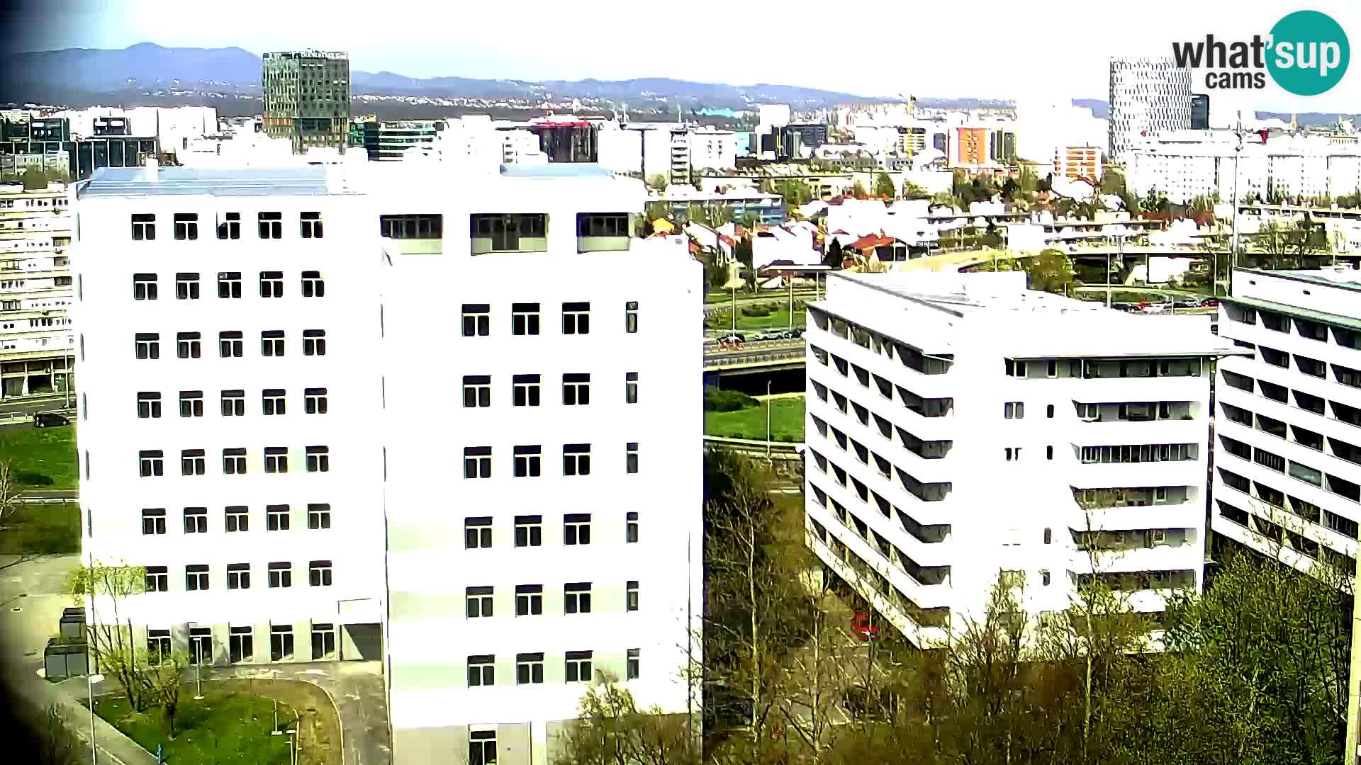 Rotatoria e incrocio viale Slavonska e Marin Držić – webcam di Zagabria