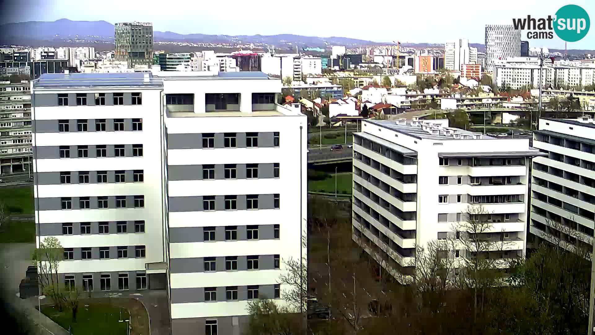 Rotatoria e incrocio viale Slavonska e Marin Držić – webcam di Zagabria