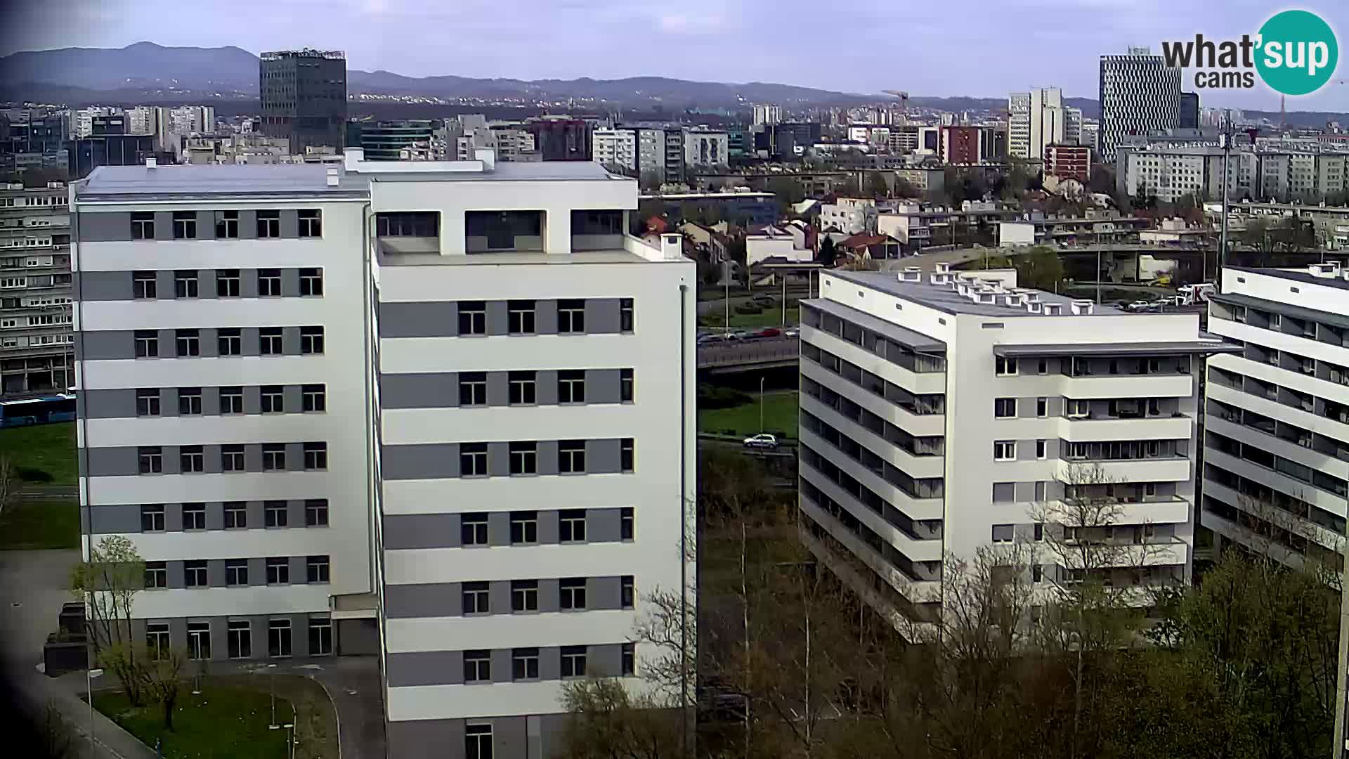 Rotatoria e incrocio viale Slavonska e Marin Držić – webcam di Zagabria