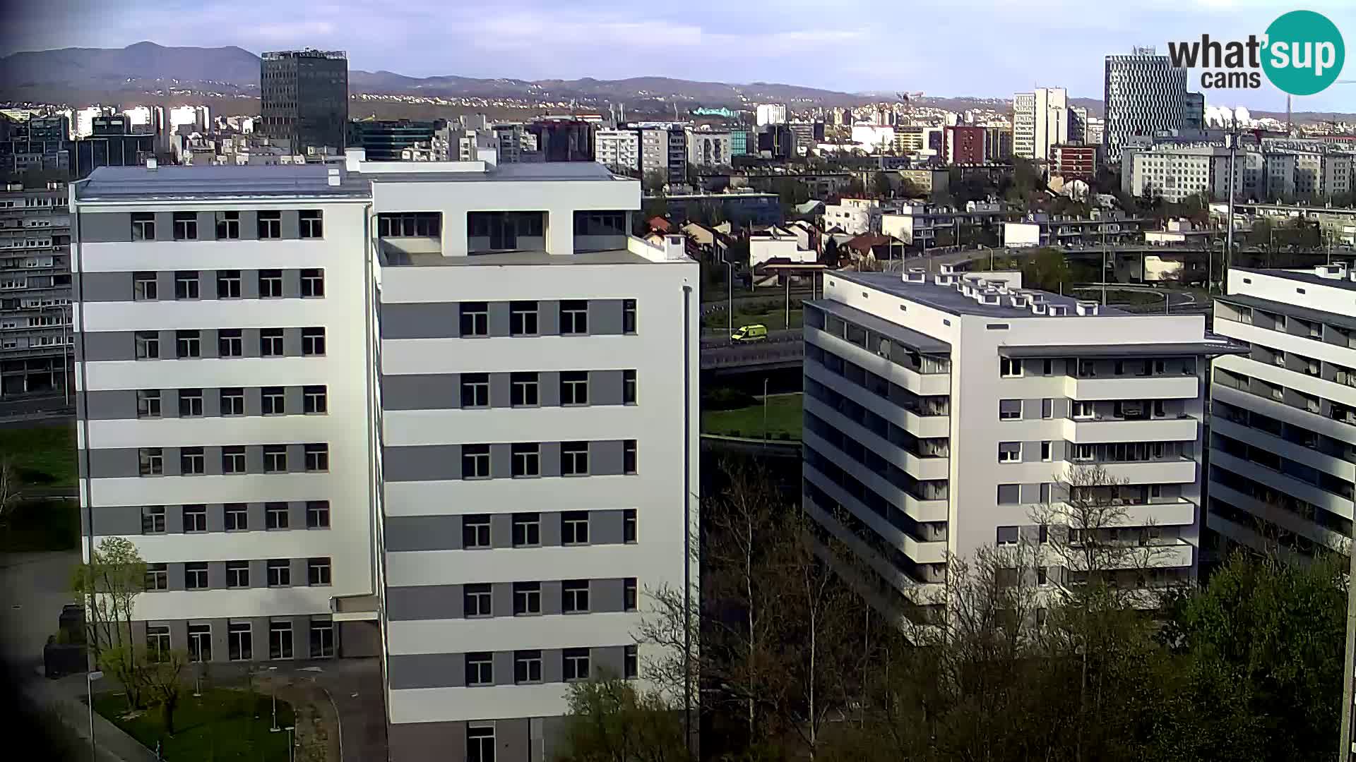 Krožišče Slavonske in Marin Držićeve ulice v Zagrebu v živo