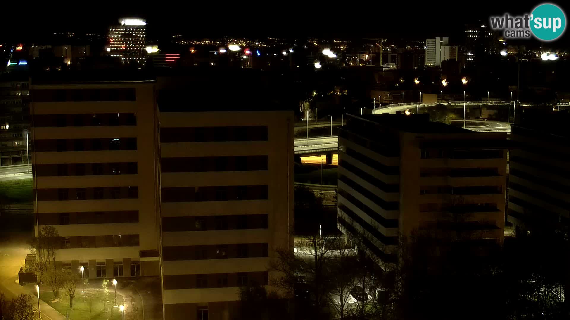 Rotonda en vivo que cruza Slavonska y Marin Držić Avenue en Zagreb webcam