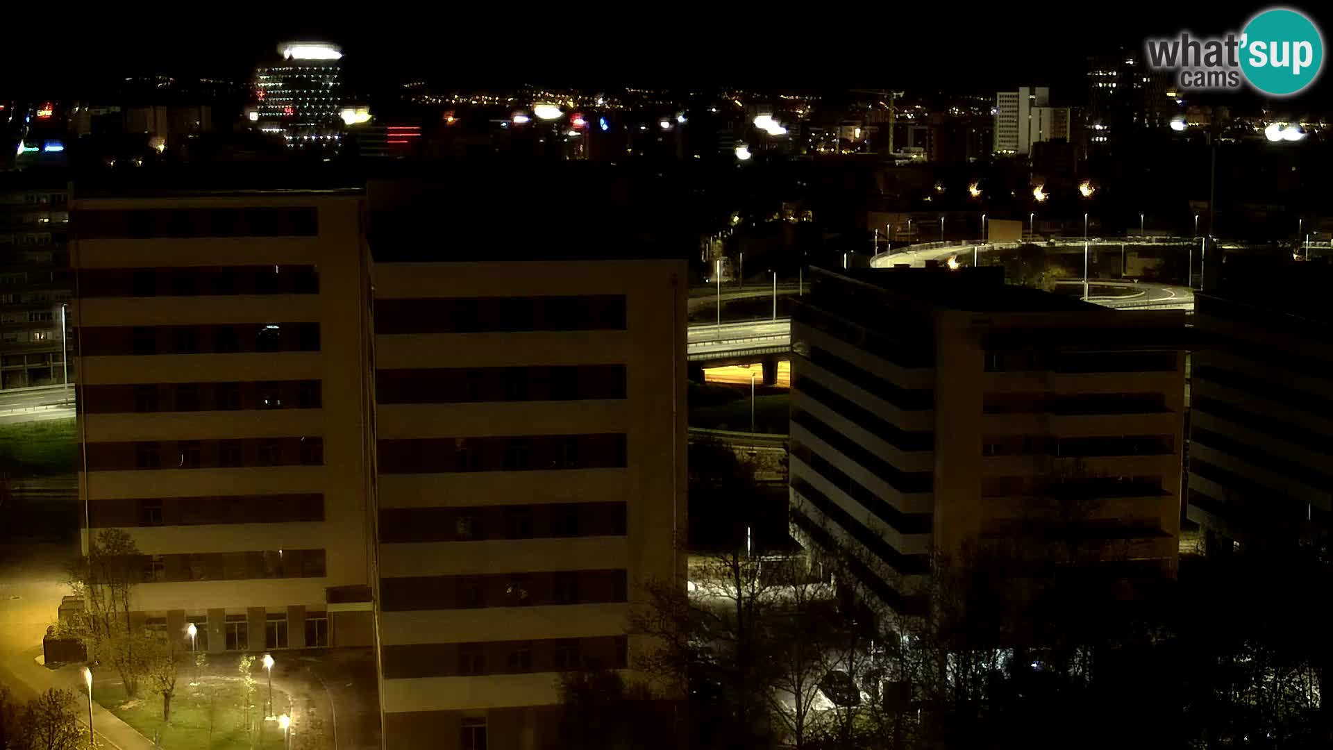 Rotonda en vivo que cruza Slavonska y Marin Držić Avenue en Zagreb webcam