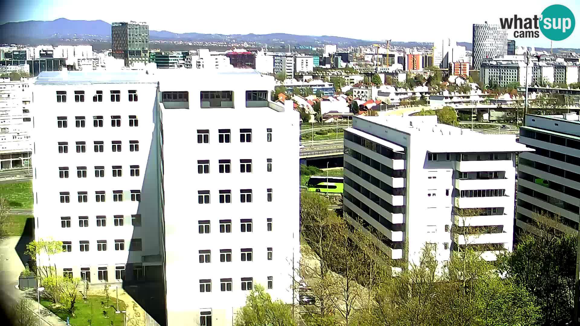 Rotatoria e incrocio viale Slavonska e Marin Držić  – webcam di Zagabria