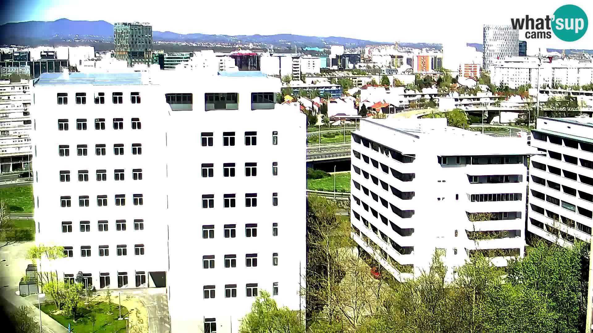 Rotatoria e incrocio viale Slavonska e Marin Držić – webcam di Zagabria