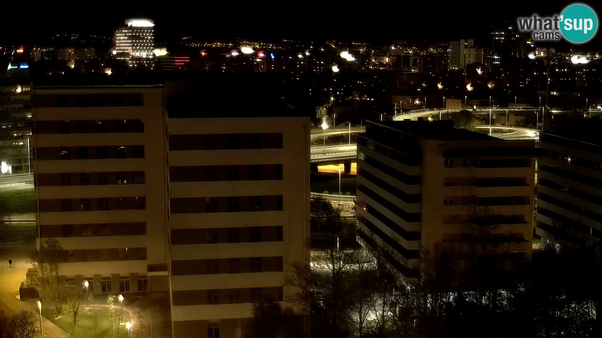 Rotatoria e incrocio viale Slavonska e Marin Držić  – webcam di Zagabria