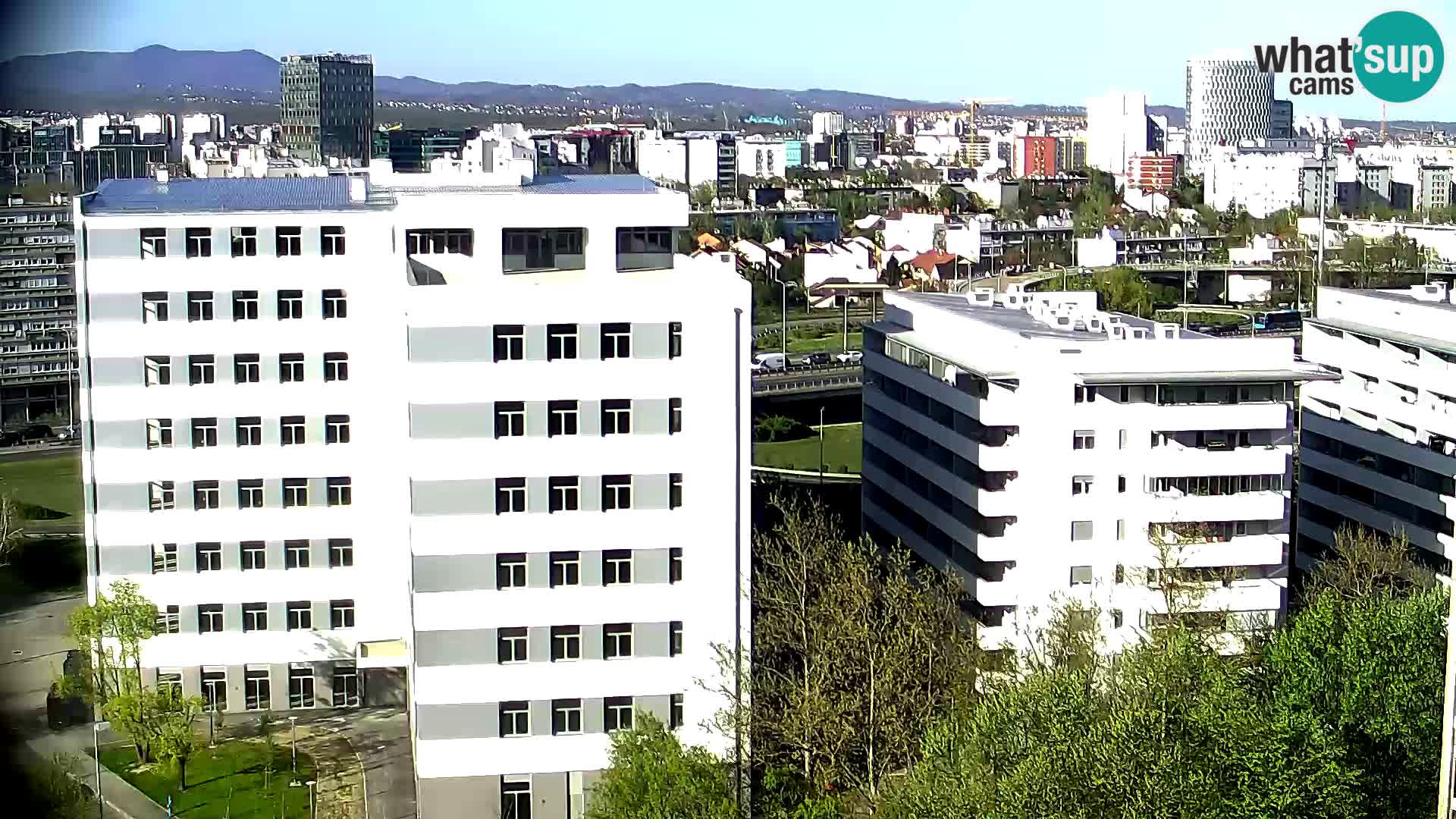 Rotatoria e incrocio viale Slavonska e Marin Držić  – webcam di Zagabria