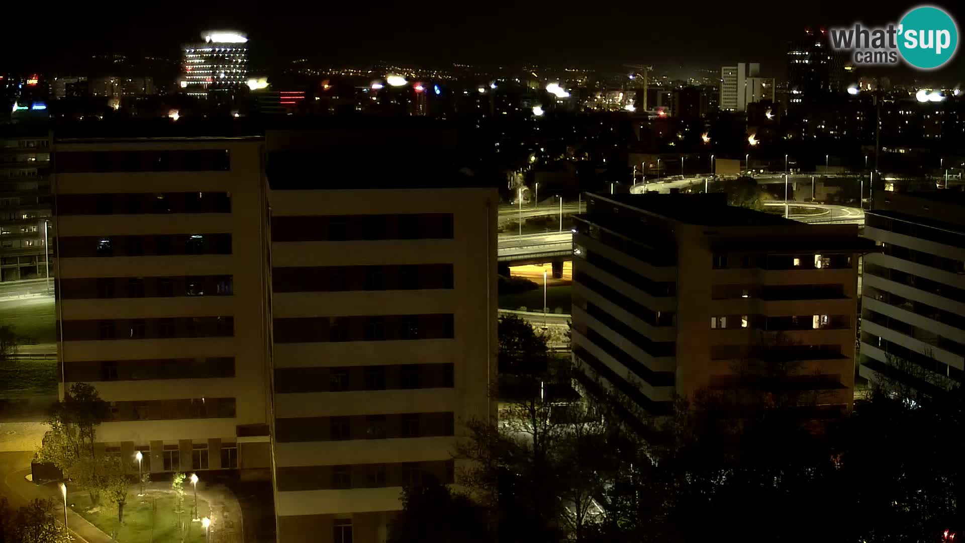 Live-Kreisverkehr Slavonska und Marin Držić Avenue zur Zagreb Webcam