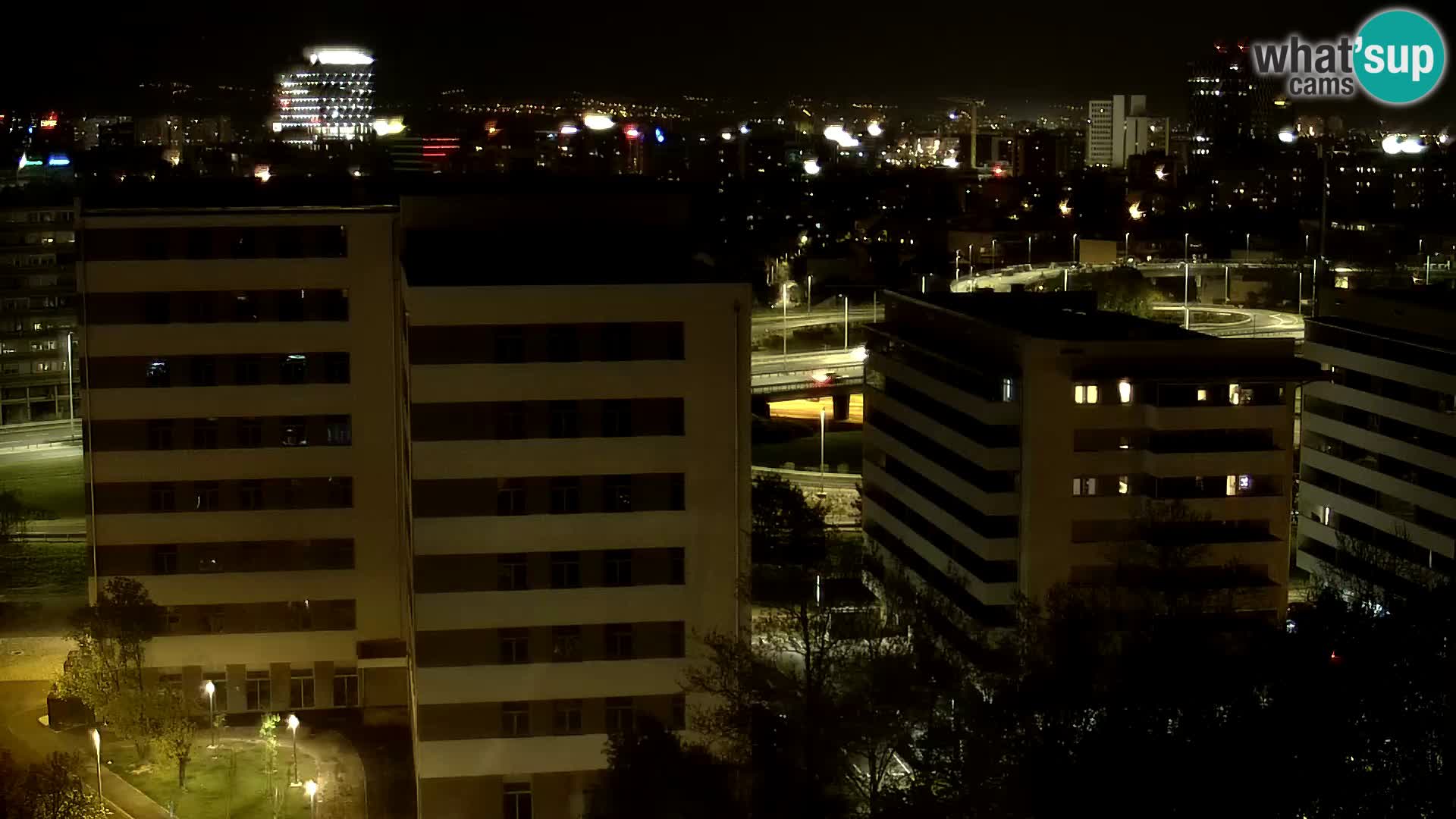 Live-Kreisverkehr Slavonska und Marin Držić Avenue zur Zagreb Webcam