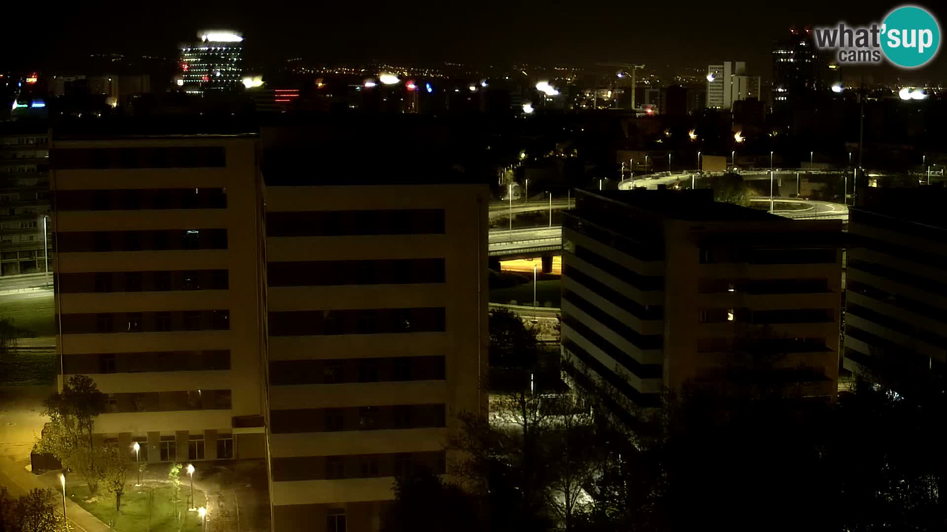 Live-Kreisverkehr Slavonska und Marin Držić Avenue zur Zagreb Webcam