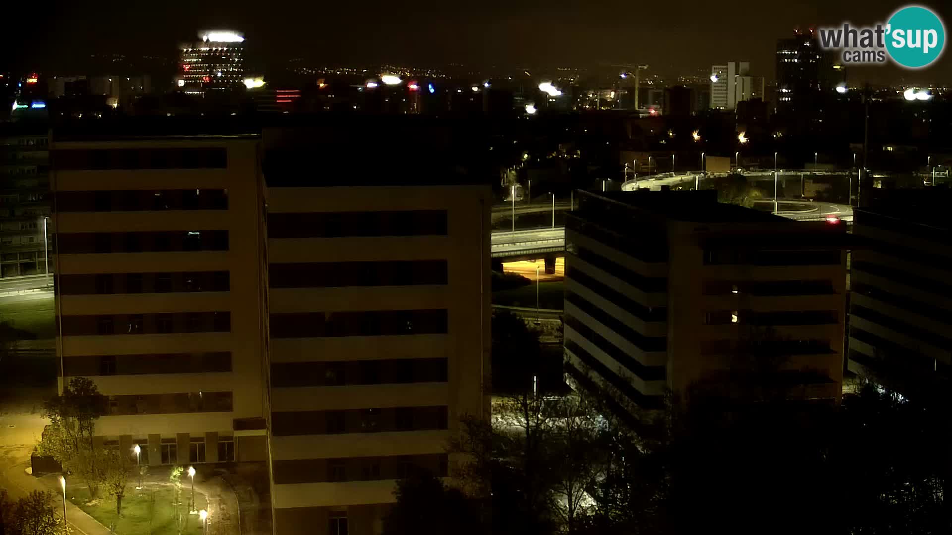 Rond-point en direct traversant les avenues Slavonska et Marin Držić à Zagreb webcam