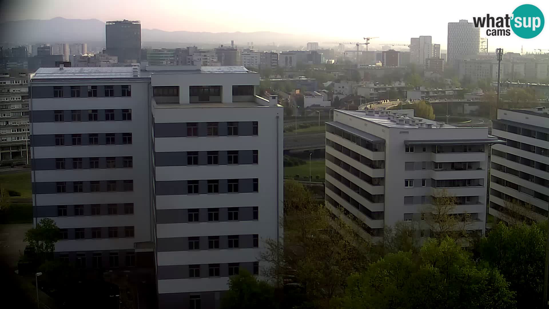 Rotatoria e incrocio viale Slavonska e Marin Držić  – webcam di Zagabria