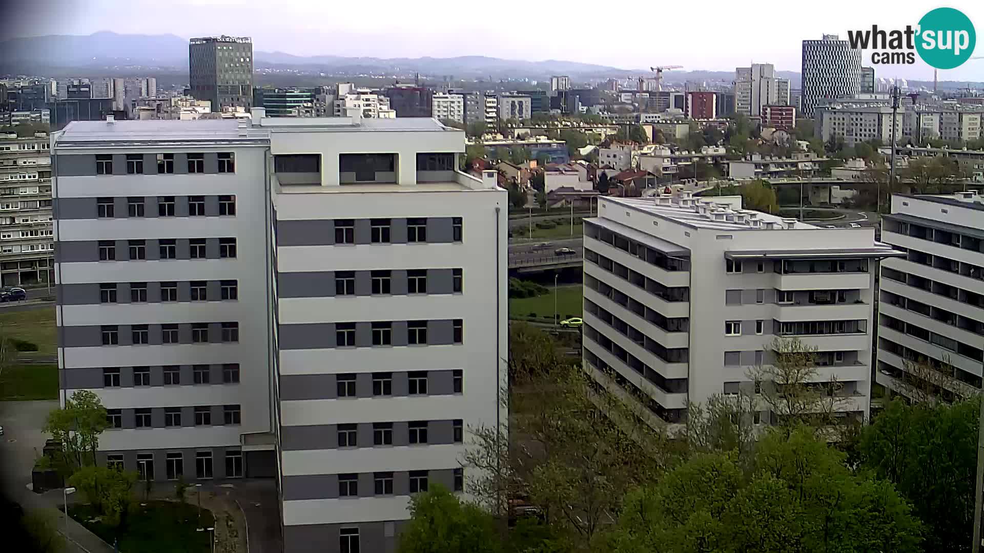 Live Interchange of Slavonska Avenue and Marin Držić Avenue in Zagreb webcam