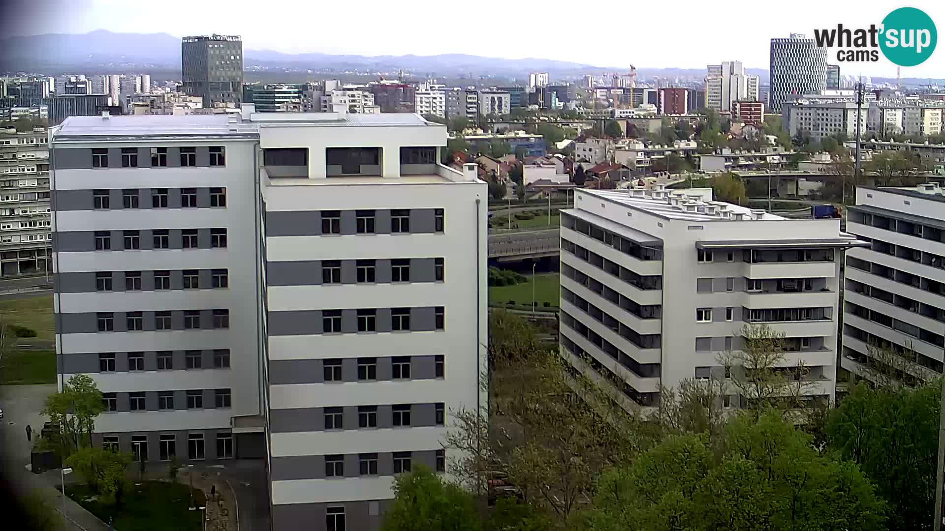 Live Interchange of Slavonska Avenue and Marin Držić Avenue in Zagreb webcam