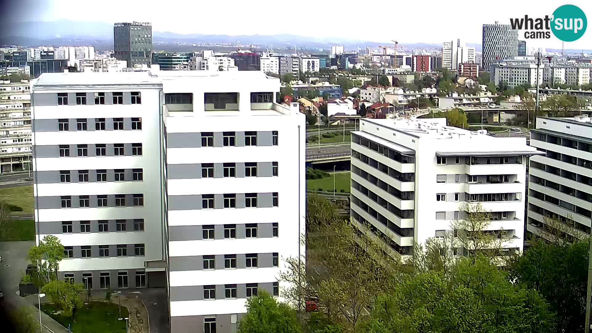 Live Interchange of Slavonska Avenue and Marin Držić Avenue in Zagreb webcam