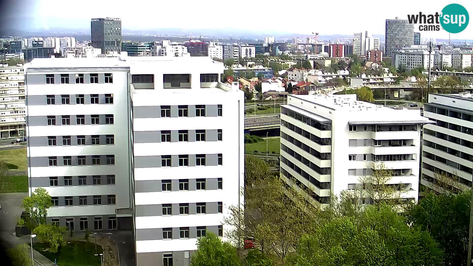 Live Interchange of Slavonska Avenue and Marin Držić Avenue in Zagreb webcam